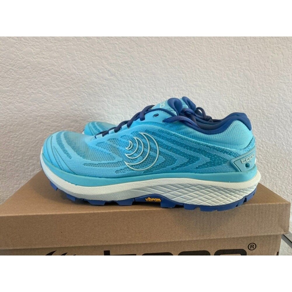 Topo Athletic Pursuit 2 Womens 9 Trail Running Shoe Vibram Sole Blue Green - Picture 4 of 8
